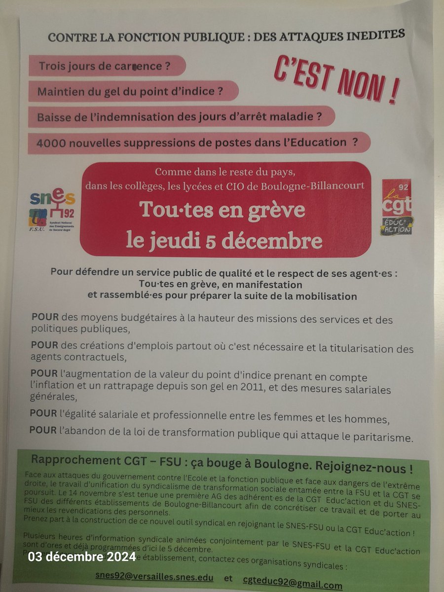 CGT Educ'action 92 tweet media