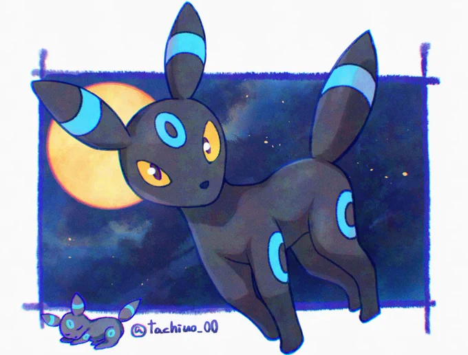 ブラッキーちゃん#ポケモンイラスト  #pokemonfanart 