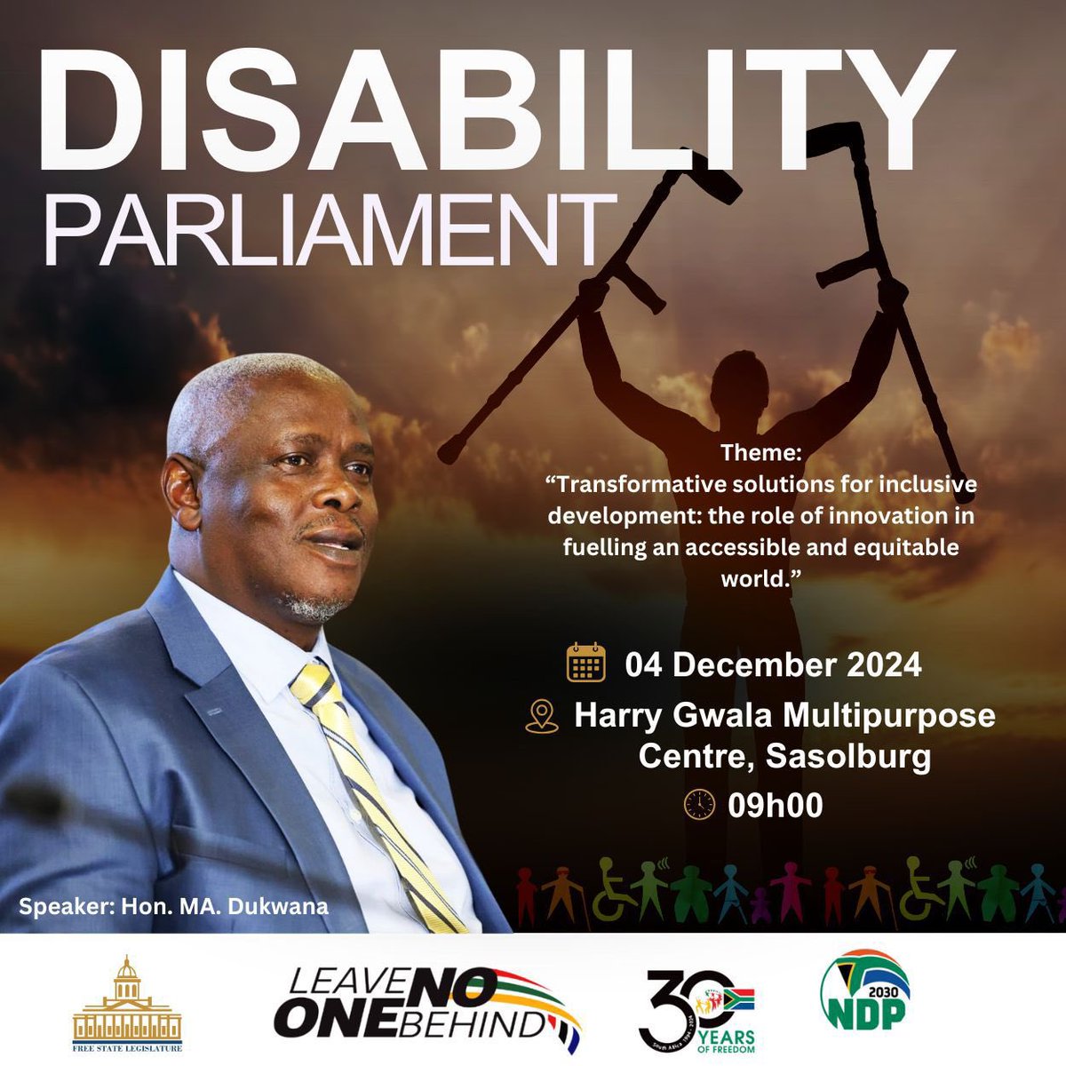 𝐒𝐏𝐄𝐀𝐊𝐄𝐑 𝐌𝐗𝐎𝐋𝐈𝐒𝐈 𝐃𝐔𝐊𝐖𝐀𝐍𝐀 𝐓𝐎 𝐇𝐎𝐒𝐓 𝐈𝐍𝐓𝐄𝐑𝐀𝐂𝐓𝐈𝐕𝐄 𝐃𝐈𝐀𝐋𝐎𝐆𝐔𝐄 𝐅𝐎𝐑
𝐃𝐈𝐒𝐀𝐁𝐈𝐋𝐈𝐓𝐘 𝐀𝐖𝐀𝐑𝐄𝐍𝐄𝐒𝐒 𝐌𝐎𝐍𝐓𝐇