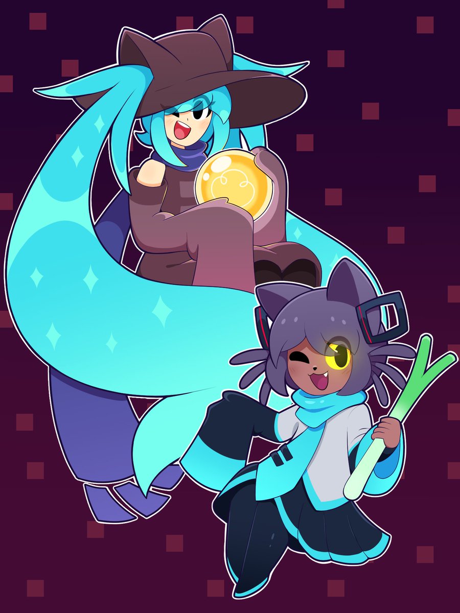 RealRexSantos's tweet photo. Hatsune Miku and Niko! 💡

#HatsuneMiku #Oneshot #HatsuneMikuArt https://t.co/SogCz9BzMS