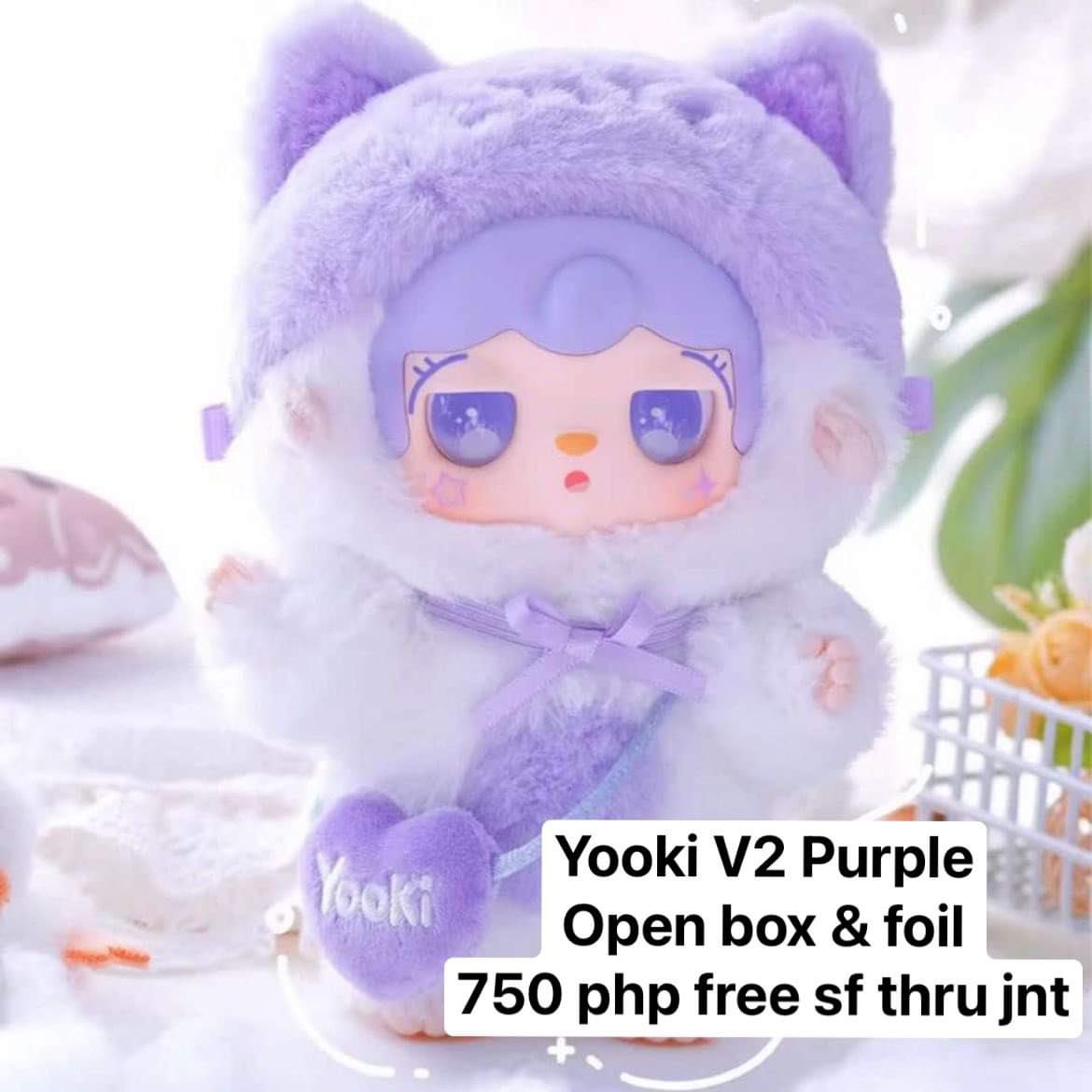 wts lfb
Yooki v2 kindergarten purple cat 
- open box &amp; open foil
750
layaway/dop with 50% dp is okay
free shipping thru jnt

tags: blindbox labubu nommi bb3