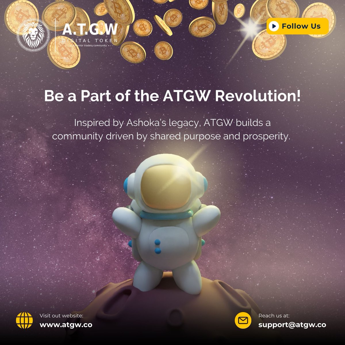 ATGWToken's tweet photo. π Keep your digital world powered with ATGW Token.
Driving transactions, rewards, and more in a vibrant ecosystem.
#ATGWToken #CryptoEcosystem #DigitalFinance #PowerOfCrypto https://t.co/JgvHfHE4ro