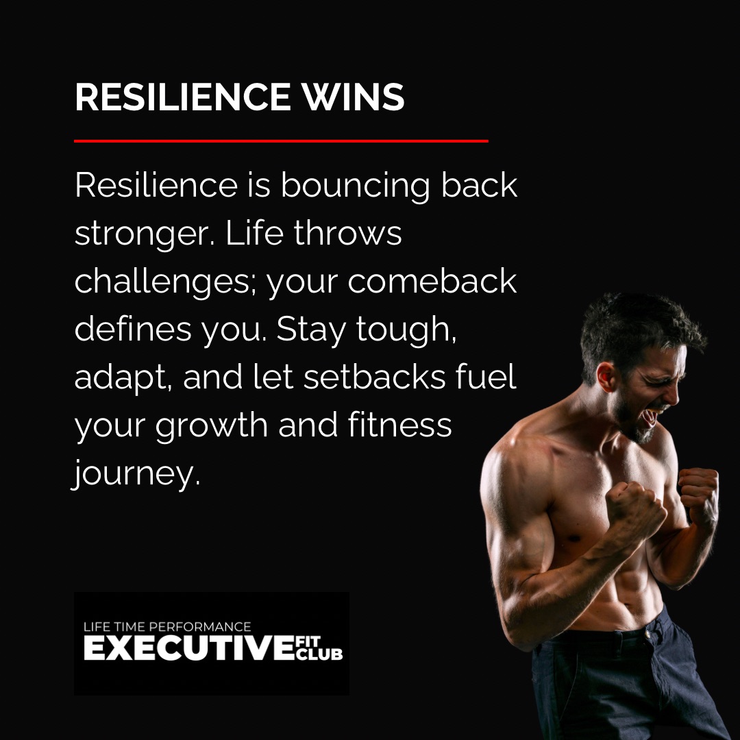 ExecFitClub's tweet photo. Resilience Wins…

Resilience is bouncing back stronger. Life throws challenges; your comeback defines you. Stay tough, adapt, and let setbacks fuel your growth and fitness journey.

#EFC #healthylifestyle #business #executives #lifetimeperformance #longevity https://t.co/4dp5oX3FbY