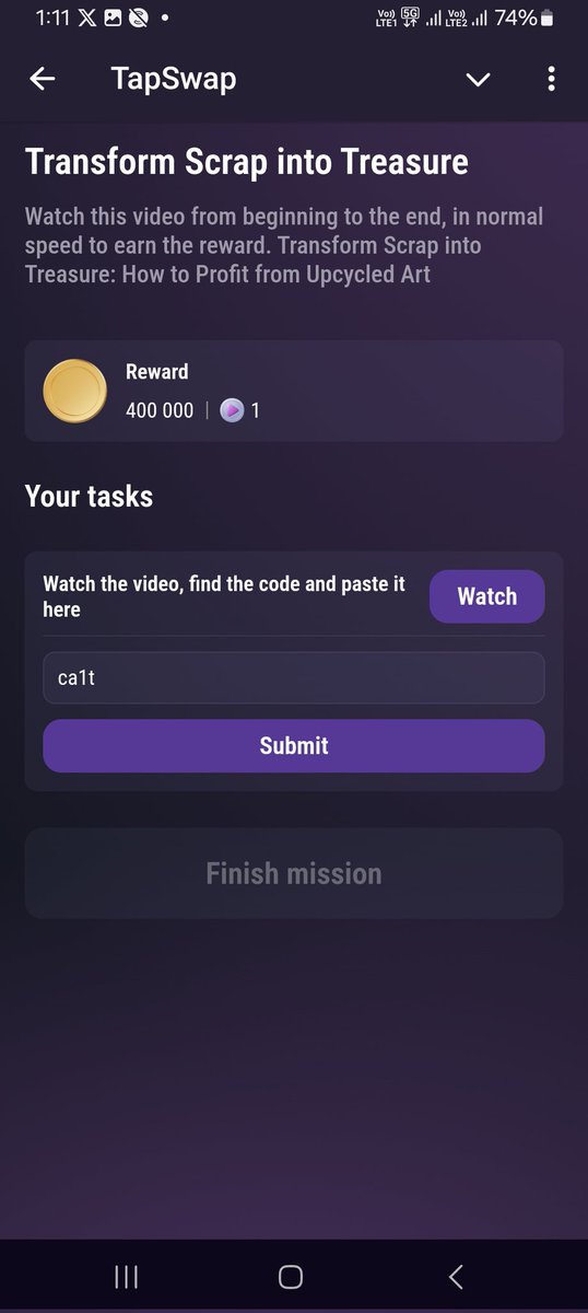 goodideamen's tweet photo. TapSwap Codes - December 2  🗓

5️⃣. How I Made $5,000+
Code: e52e

6️⃣. Best Jobs That Pay Well
Code: n2g7

7️⃣. Transform Scrap into Treasure
Code: ca1t

8️⃣. Stay Ahead of Your Generation
Code: kise

Like 👍 
Retweet ❤️ 
Follow @goodideamen

#TapSwap #TapSwapDaily #tapswapcodes https://t.co/QlAmDlONBo