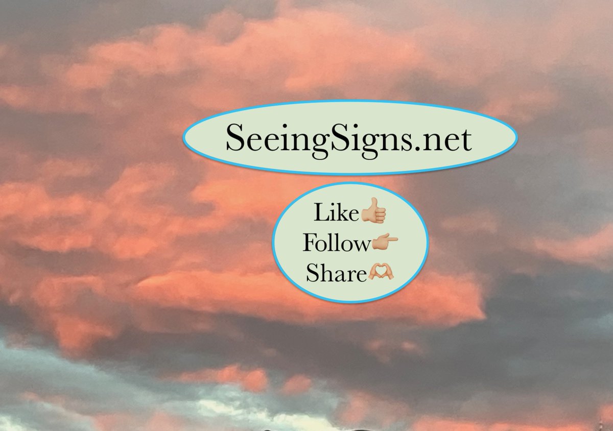 SeeingSignsBlog's tweet photo. Float on up to https://t.co/dCXXpKciye. https://t.co/EEKgxD2o9Q Link in bio.
#seeingsigns #signs #sign #lookingforsigns #whatdoesitmean #message #symbol #clouds #pinkclouds #prettysky https://t.co/TO2GPos2cq