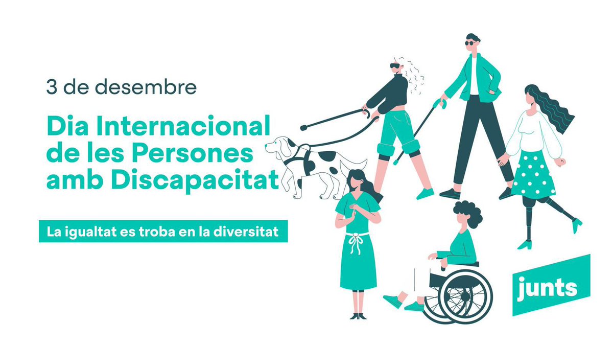 JXCat_Benestar's tweet photo. A Junts per Catalunya volem una societat inclusiva on les persones amb discapacitat liderin les seves propies vides i participin en tots els àmbits de la societat. @JuntsXCat @SoniaOriola @rocmasiques  @XavierOrno @esther_alos  @PepxSole https://t.co/e2PbZi6ZPd