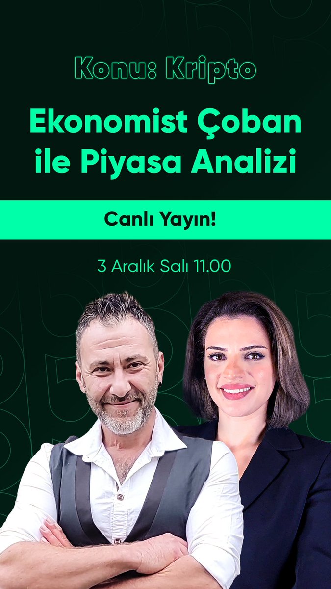 Her Salı olduğu gibi bugünde calı yayında piyasa değerlendirmelerine devam ediyoruz! Bu hafta konuğumuz <a href="/CobanEkonomist/">Ekonomist Çoban</a> ! Bu yayın kaçmaz! 👇🏻

youtube.com/watch?v=OE7RsH…