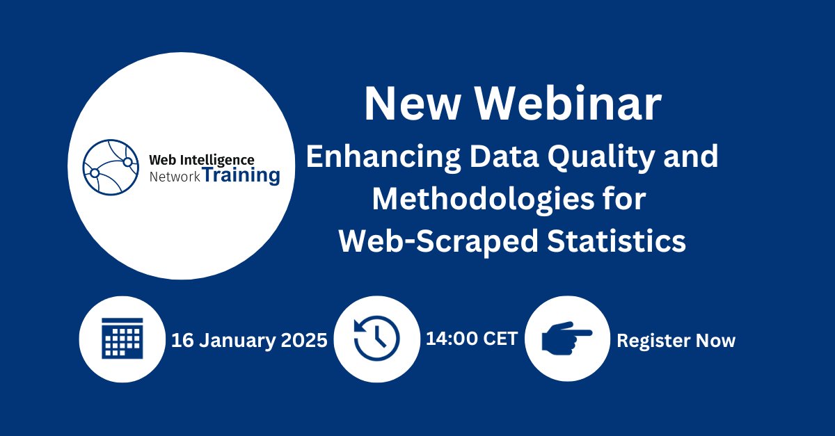 ESSnet - Web Intelligence Network (WIN) (@essnetwin) on Twitter photo eventbrite.co.uk/e/enhancing-da…
#DataScience #Newdatasource #ESS #BigData #statistics #Eurostat #data #AskEurostat
<a href="/EU_Eurostat/">EU_Eurostat</a>, <a href="/istat_en/">Istat</a>, <a href="/EU_EMOS/">EMOS</a>, <a href="/IAOS_Stat/">International Association for Official Statistics</a>, <a href="/RoyalStatSoc/">Royal Statistical Society</a>,<a href="/UNECE/">UNECE</a>, <a href="/DSSGxUK/">DataScienceForSocialGoodUK</a>, <a href="/DataFGood/">DataForGood</a> eventbrite.co.uk/e/enhancing-da…
#DataScience #Newdatasource #ESS #BigData #statistics #Eurostat #data #AskEurostat
<a href="/EU_Eurostat/">EU_Eurostat</a>, <a href="/istat_en/">Istat</a>, <a href="/EU_EMOS/">EMOS</a>, <a href="/IAOS_Stat/">International Association for Official Statistics</a>, <a href="/RoyalStatSoc/">Royal Statistical Society</a>,<a href="/UNECE/">UNECE</a>, <a href="/DSSGxUK/">DataScienceForSocialGoodUK</a>, <a href="/DataFGood/">DataForGood</a>