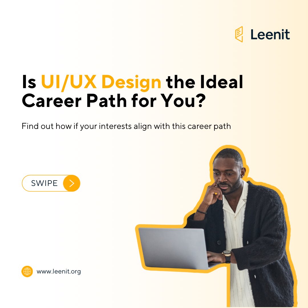 Leenittech's tweet photo. Wondering if UI/UX design is the right career for you? 

Have you always been curious about how some apps are so easy to use while others frustrate you? ⬇️ https://t.co/FZ5vEQ3Ydg