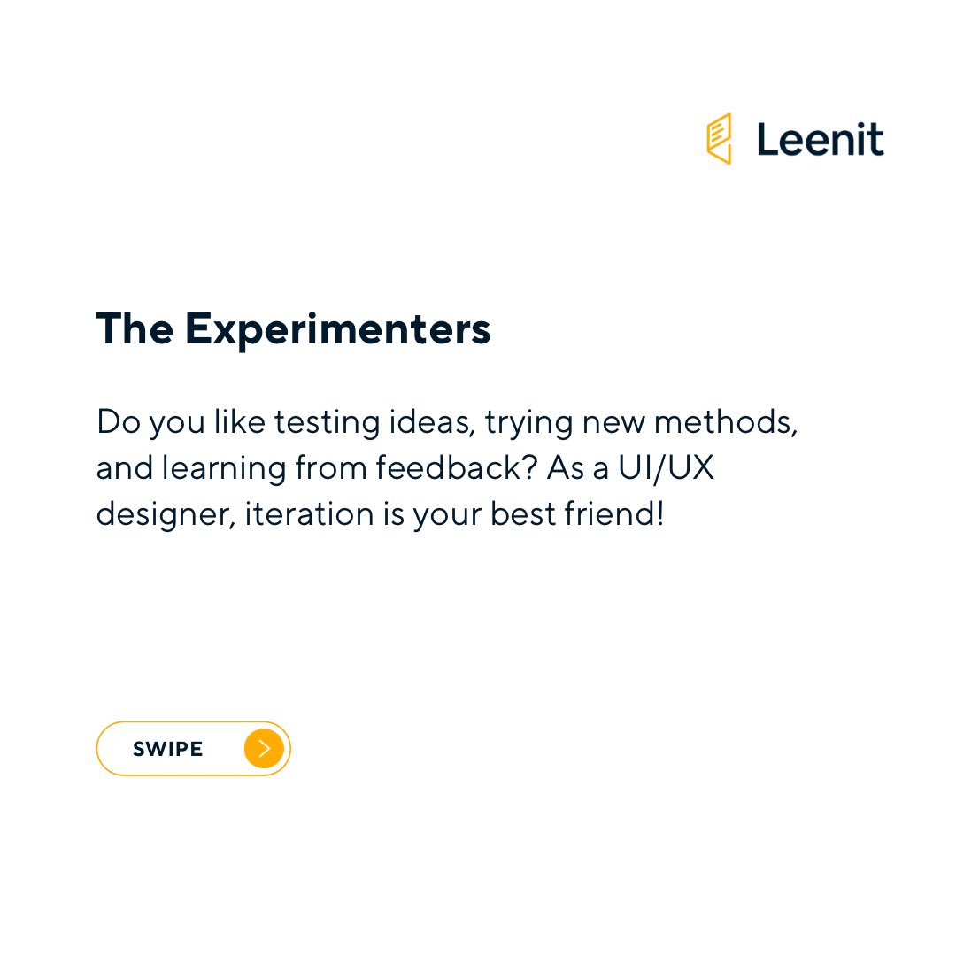 Leenittech's tweet photo. If you’ve got an eye for detail, and want to make digital experiences better for everyone, Ul/UX design could be calling your name.

Swipe to find out more!

Send us a DM to join the waitlist for our upcoming cohort if this career path is for you! https://t.co/hsmuifulUX