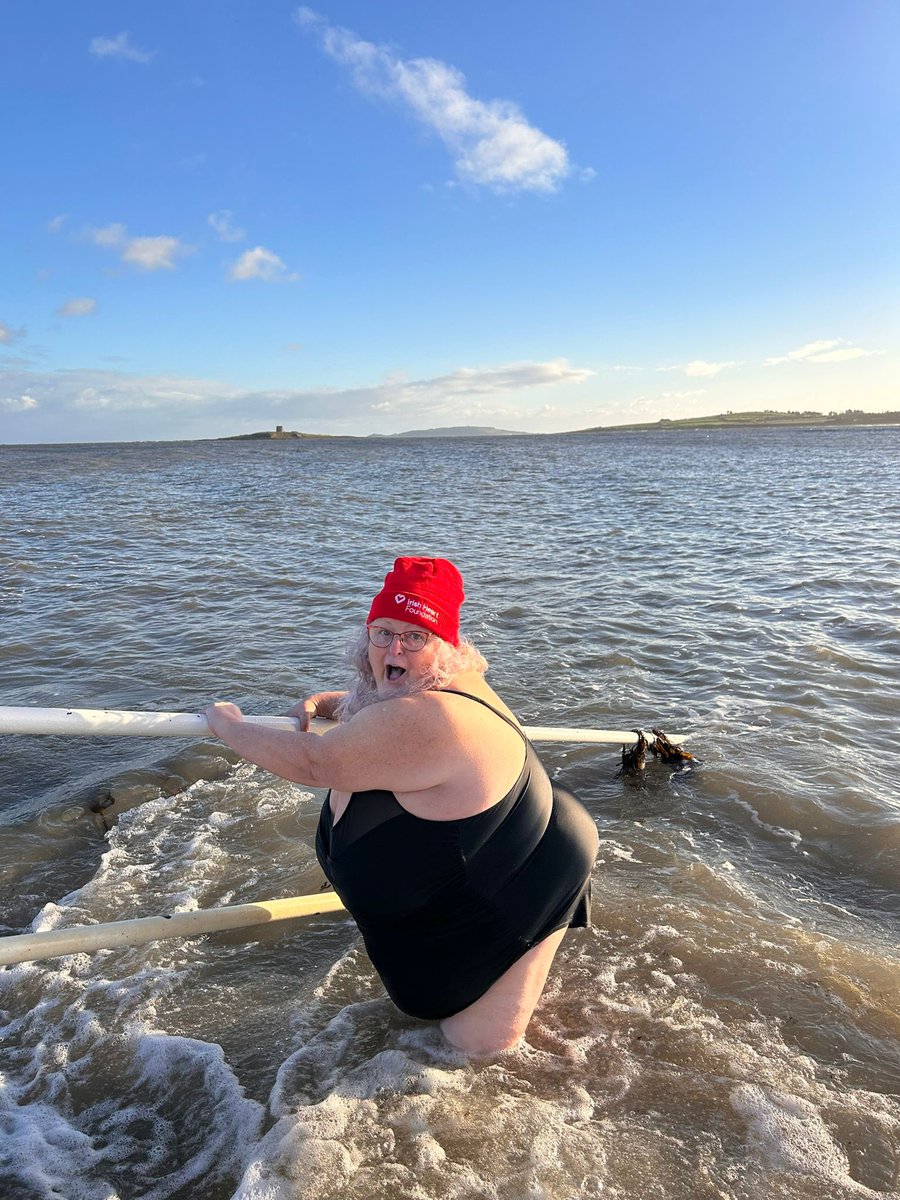 TeenaGates's tweet photo. Oops I’ve done it again!
Winter dipping for the @Irishheart_ie at Skerries, Dublin, with #terribletwosome teammate, Mark Cleary 😂 #Dip2 https://t.co/CVlhWq7Qjl