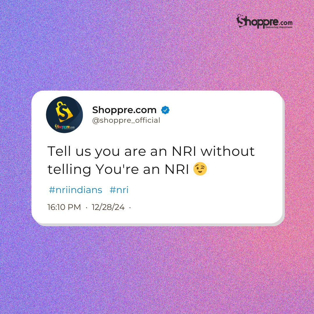 shoppreofficial's tweet photo. Share your quirks in the comments, let's see how relatable you can get! 🌏✨

#NRIQuirks #LifeAbroad #NRILife #IndianAbroad #GlobalIndians #ShopFromIndia #Shoppre #deliveringhappiness https://t.co/XxLl8Q1UpP