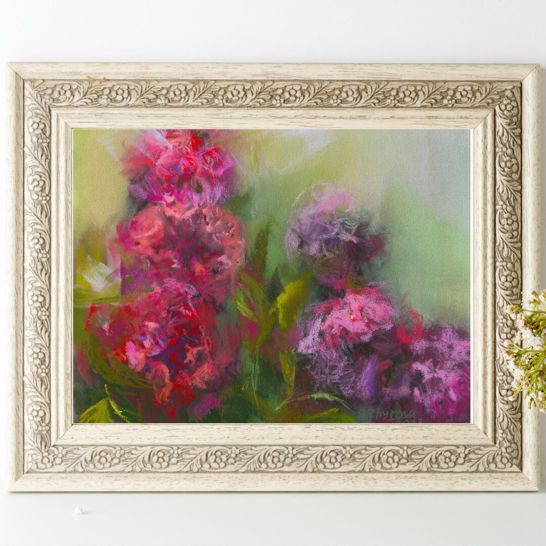 Original soft pastel botanical wall art, Handpainted spring decor, Floral bouquet painting original, Pink floral artwork by DariiaZhyrovaArt Buy on Etsy: etsy.me/4fCF6kX