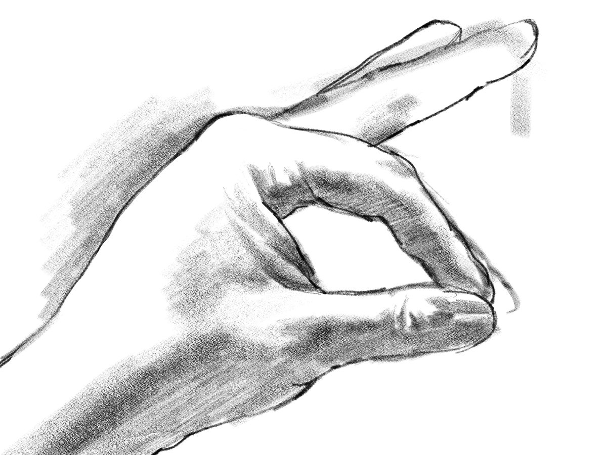 「左手のクロッキー25-28。 」|Naoya Ohtaniのイラスト