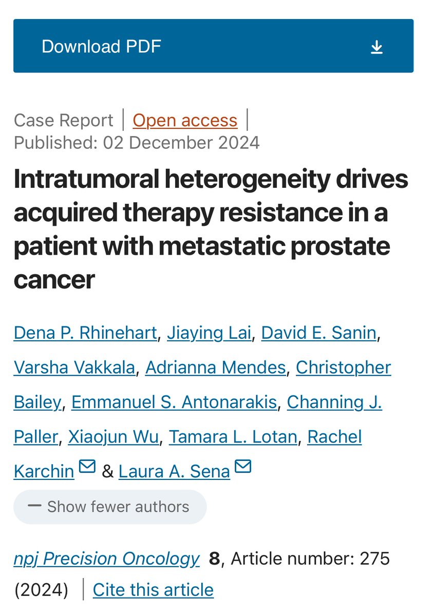 EAntonarakis's tweet image. Fascinating case report by @laurasenamd on a PCa patient with heterogeneous prostatic lesions, one with MMR deficiency and the other with BRCA2 loss, both of which led to metastatic outgrowths at different time points and selection pressures.