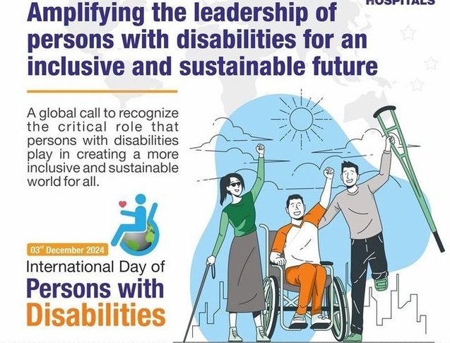 MURARIMEEN1722's tweet photo. #IDPD2024
(1998 से) हर साल 3 दिसंबर को मनाया जाता है।2024 कि थीम " एक समावेशी और टिकाऊ भविष्य के लिए विकलांग व्यक्तियों के नेतृत्व को बढ़ावा देना"
भारत के प्रथम राष्ट्रपति #डॉ_राजेंद्र_प्रसाद 
की जयंती पर नमन।
#Pushpa2
@MURARIMEEN1722
@DeaviMeena
@MANISHMM1879776
#ElonMusk https://t.co/h064yuj4hP