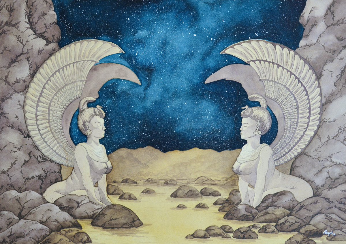 I received my 3rd art commission from the extremely talented <a href="/RegularRaquel/">Raquel</a> in the mail yesterday. After 2 deathbat pieces, this time around I requested a water color piece of the southern oracle from one of my favorite movies. I love it! Thank you Raquel!! ❤️