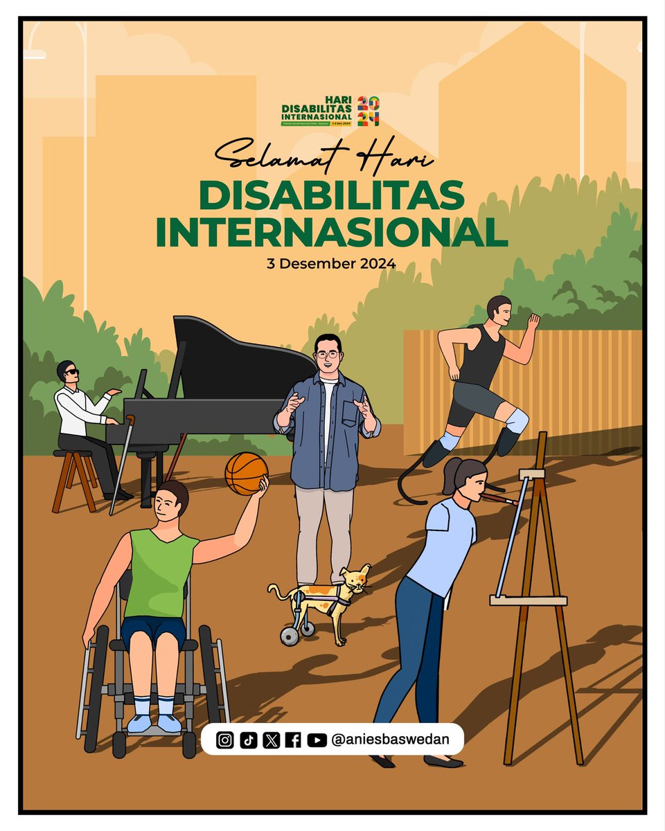 aniesbaswedan's tweet photo. Inklusi bukan hanya soal membangun fasilitas yang ramah disabilitas, tetapi juga membangun cara pandang yang menyadari dan menghargai keberagaman kemampuan. Mari hadirkan kesempatan yang setara dalam pendidikan, pekerjaan, dan kehidupan sehari-hari.

Selamat Hari Disabilitas Internasional!