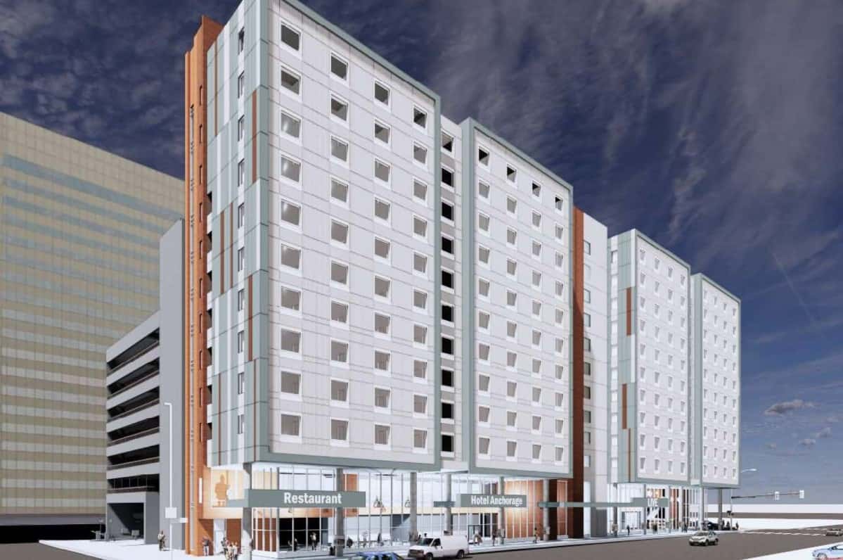 ChrisRichardsPD's tweet photo. @adndotcom So the "transit center hotel" isn't happening? The 4th Avenue Theatre remains just a hole in the ground. Downtown Anchorage everybody! #ancgov #akleg https://t.co/8rFkLOYUEk