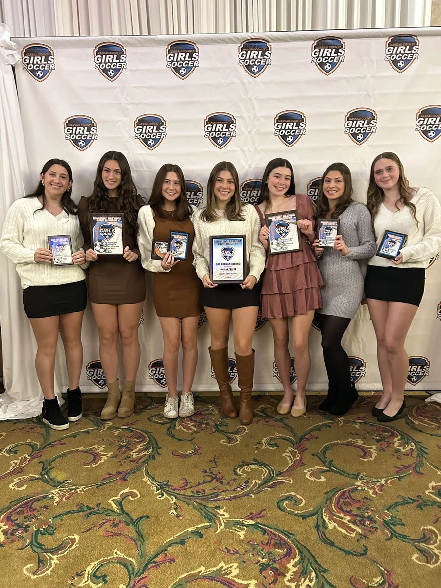 All County Recognition tonight at the Nassau County Awards Dinner! Super fun night with my club and high school teammates!