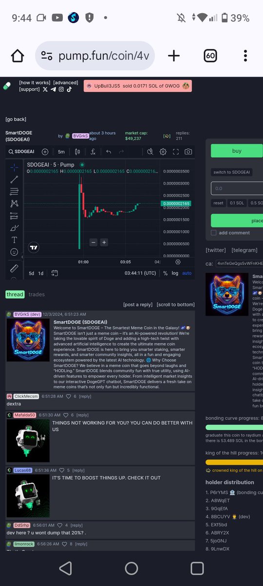meme_winner's tweet photo. The moon πππ
1000x
Ca_
4vnTeGeQgs5vWFnKHE6pw3rg3p569ZSRr8ggETJrpump
#Smartdoge #ETH #Bnb
#BTC #XRP #Dogecoin https://t.co/g9kmrgLW8D