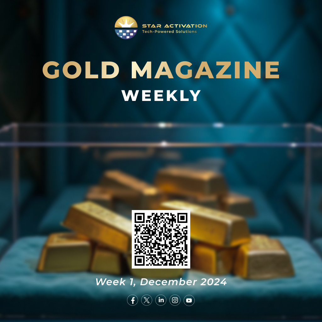 StarActivation's tweet photo. β¨ Gold Magazine - Week 1, December β¨
Dive into this weekβs gold investment insights with Star Activation! π Scan the QR code now! π
π Stay ahead of the market with valuable updates!
#StarActivation #GoldMagazine #GoldInvestment #MarketTrends https://t.co/3PilK8l6bC