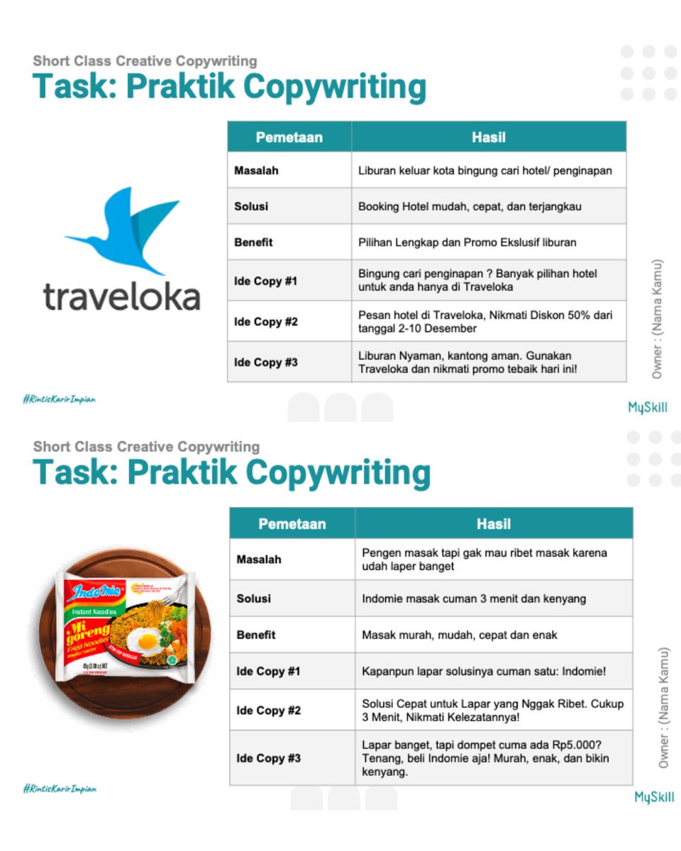 sucierikanatal1's tweet image. Baru aja ikut shot class Creative Copywriting #learnatmyskill! Pengalaman seru banget, dapet ilmu baru yang super bermanfaat, dan pembicaranya juga asik! Siap terapkan ilmu yang didapet buat karya-karya kreatif selanjutnya! #LearnAtMySkill #CreativeCopywriting