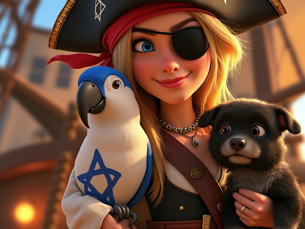 JAmericanPirate's tweet photo. @grok made a #pixarcharacter version of me lol-i love it π₯° https://t.co/DBoPw3k2tb