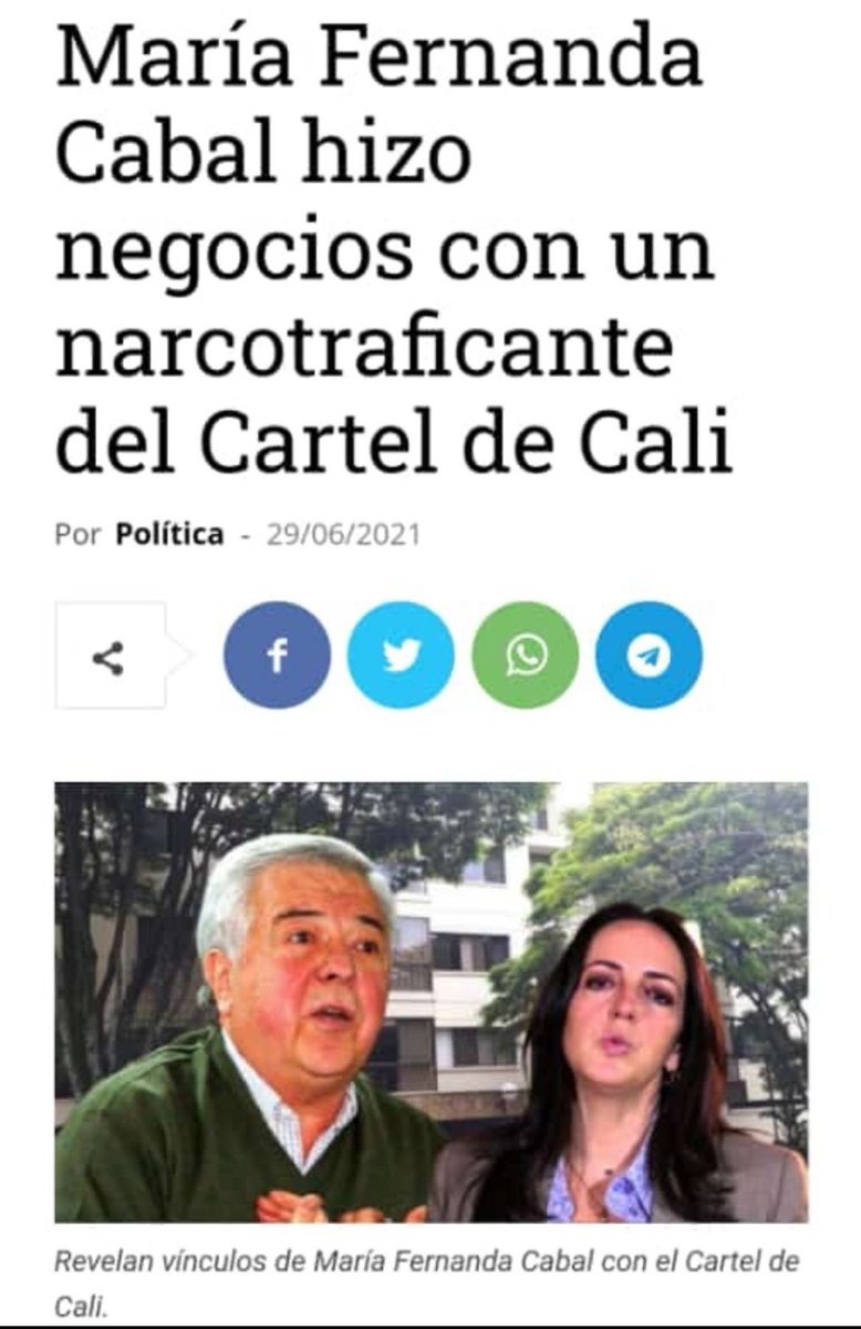 María Fernanda Cabal y presuntos nexos con los Rodríguez Orejuela.

Recordar es vivir: