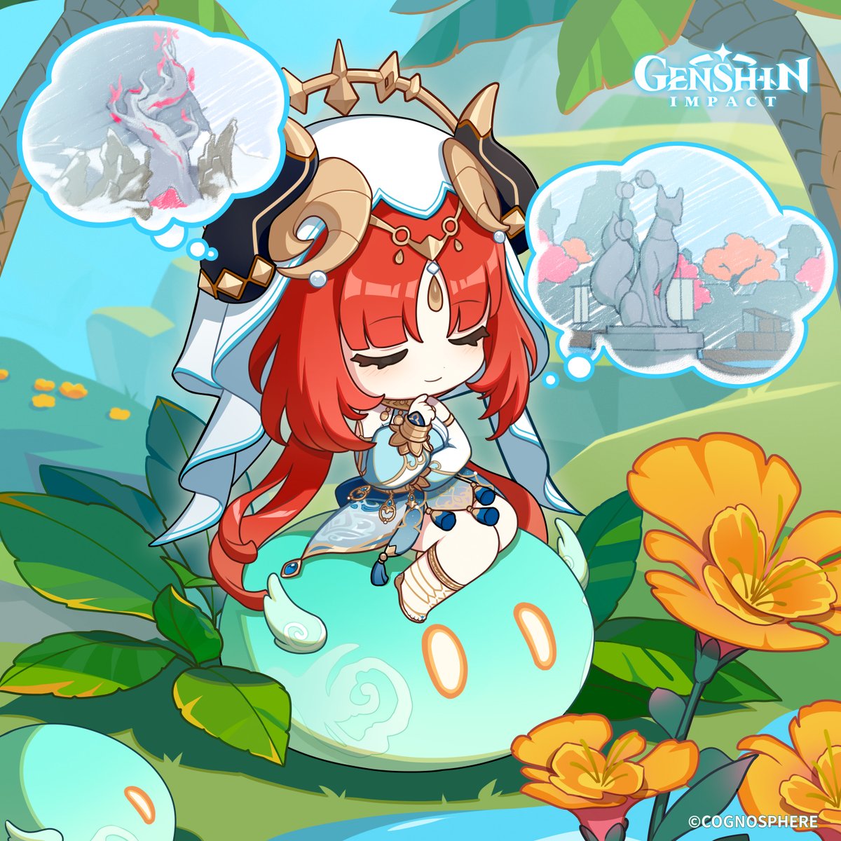 GenshinImpact's tweet photo. Happy Birthday, Nilou!

"Hmm... Where should I gather inspiration for the new dance?"

#GenshinImpact #Nilou https://t.co/dbSGVrP4Ni
