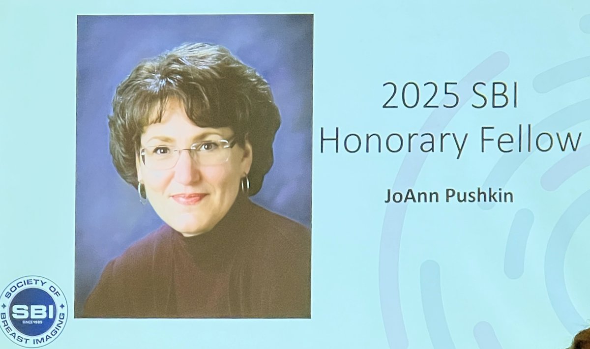 DrWendieBerg (@drwendieberg) on Twitter photo Congratulations to <a href="/DenseBreastInfo/">DenseBreast-Info.org</a> co-founder and Executive Director <a href="/JoAnnPushkin/">JoAnn Pushkin</a> for honorary fellowship of the Society <a href="/BreastImaging/">Society of Breast Imaging</a>. Well deserved!! Congratulations to <a href="/DenseBreastInfo/">DenseBreast-Info.org</a> co-founder and Executive Director <a href="/JoAnnPushkin/">JoAnn Pushkin</a> for honorary fellowship of the Society <a href="/BreastImaging/">Society of Breast Imaging</a>. Well deserved!!