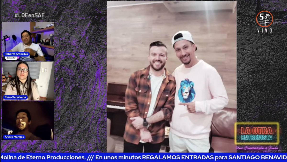 SenalaFondo's tweet photo. Entrevista a Paula Sepúlveda y Álvaro Morales con toda la información de Santiago Benavides en Temuco y Santiago… Míralo aquí 👉🏼 https://t.co/qYLh7KxJUV https://t.co/0XLgfHoTAQ
