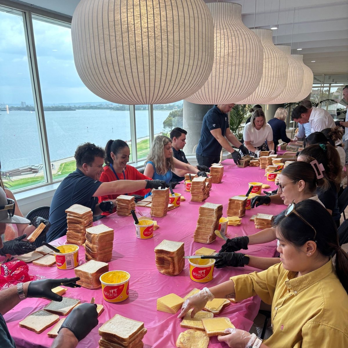 1400 sandwiches in under an hour! That is the amount our amazing IGO team members were able to assemble for students across Perth with <a href="/EatUpAustralia/">Eat Up</a> who provide free lunches to the one in five Australian children experiencing hunger. #MakingADifference #volunteering