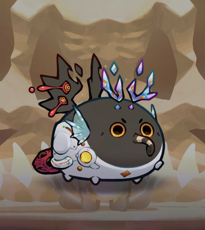 kookoocryptotv's tweet photo. My Mystic Axie at Level 2 Part Evolution. 🔥 https://t.co/0ITjhBrDqY