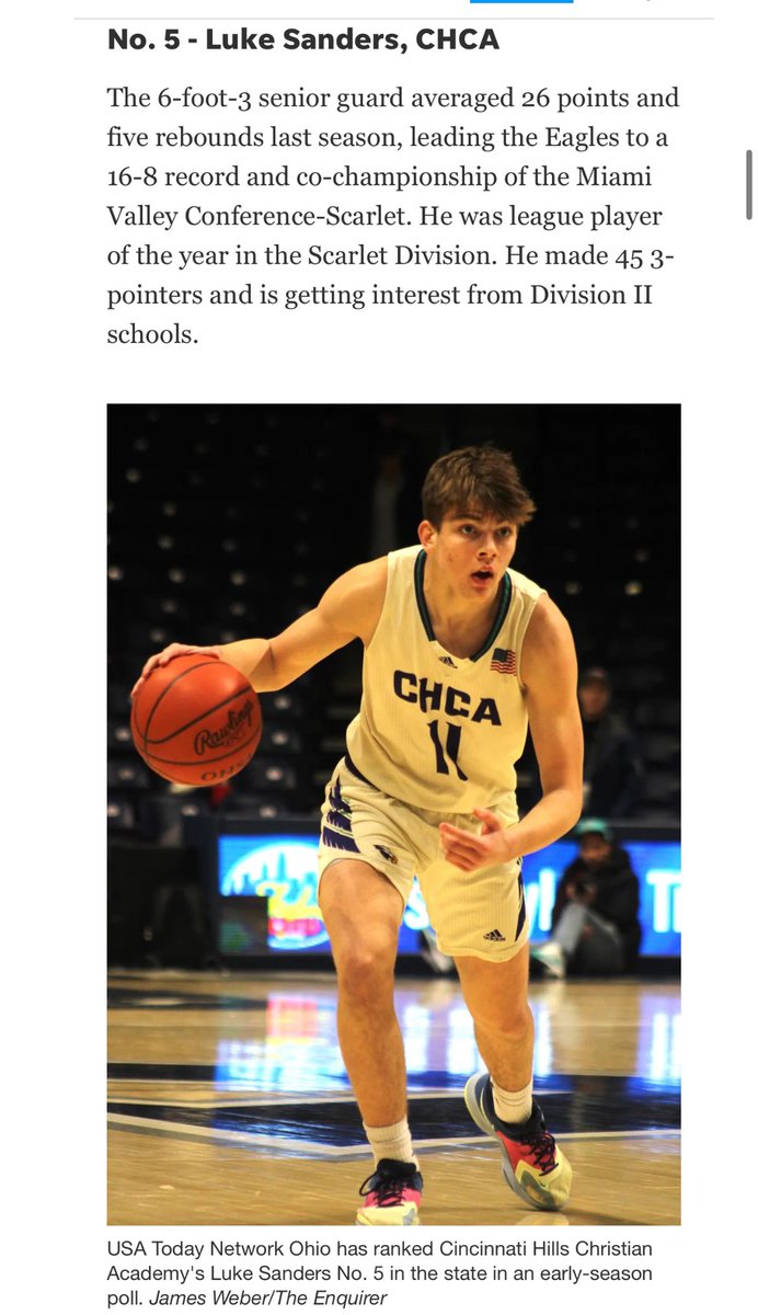 Congratulations to <a href="/Lukesanders387/">Luke Sanders</a> for this preseason recognition!