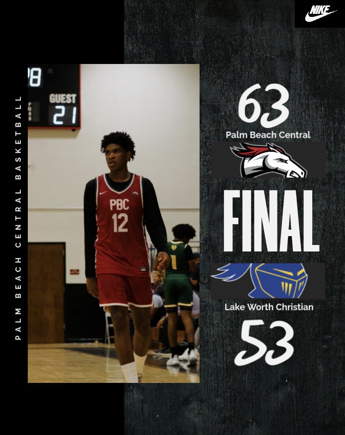 Back in the winning column after pulling out a win vs Lake Worth Christian tonight. Big home game Thursday vs Lake Worth High School

Top Scorers 
———————
Jayden Stumm - 12pts  
Roobens Jabouin - 10pts, 10reb 
Xavier Police - 10pts, 6reb,
Ryan Waugh - 10pts, 3reb

#BroncoDNA
