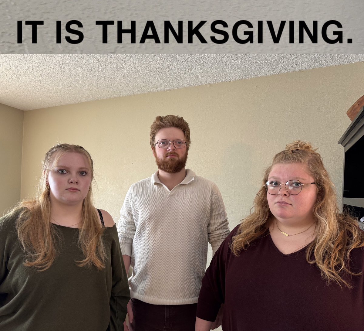 JeffJoshers's tweet photo. Impossible to hide my kids’ excitement for thanksgiving this year https://t.co/bpkCses6u5