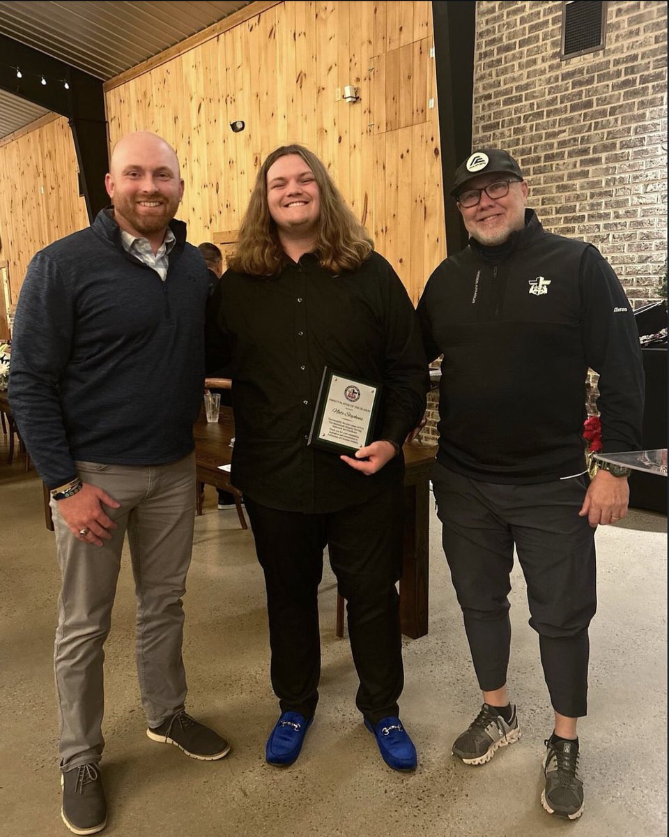 I am incredibly blessed to receive these awards today!!! What a way to cap off a season. I’m grateful for the opportunities that have opened up because of this sport. God is great.
