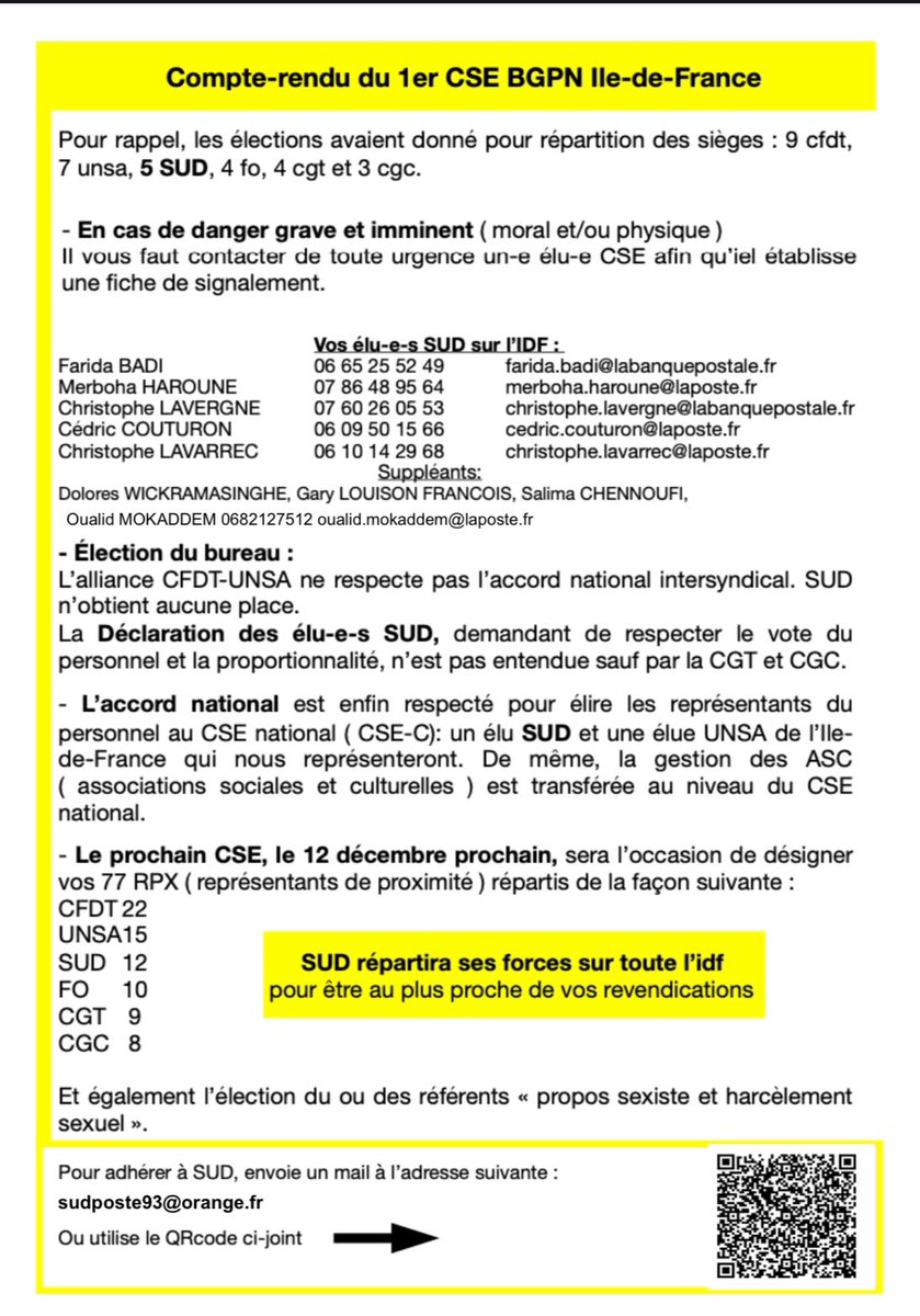 CSE IDF : Hold Up à la BGPN.