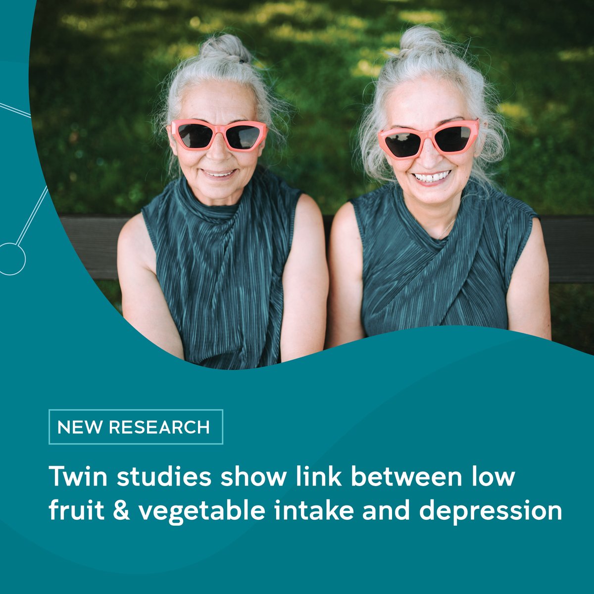 UNSW Centre for Healthy Brain Ageing (CHeBA) (@cheba_unsw) on Twitter photo Landmark research led by CHeBA’s Dr <a href="/AnnabelMatison/">Dr. Annabel Matison</a>, published in <a href="/SciReports/">Scientific Reports</a>, using the study of #twins suggests that eating more fruit and vegetables could help reduce #depression. 🍎🥦
🔗 bit.ly/3VgVgbR
<a href="/sachdevps/">Perminder Sachdev</a> <a href="/SReppermund/">Simone Reppermund</a> <a href="/UNSWMedicine/">UNSW Medicine & Health</a> Landmark research led by CHeBA’s Dr <a href="/AnnabelMatison/">Dr. Annabel Matison</a>, published in <a href="/SciReports/">Scientific Reports</a>, using the study of #twins suggests that eating more fruit and vegetables could help reduce #depression. 🍎🥦
🔗 bit.ly/3VgVgbR
<a href="/sachdevps/">Perminder Sachdev</a> <a href="/SReppermund/">Simone Reppermund</a> <a href="/UNSWMedicine/">UNSW Medicine & Health</a>