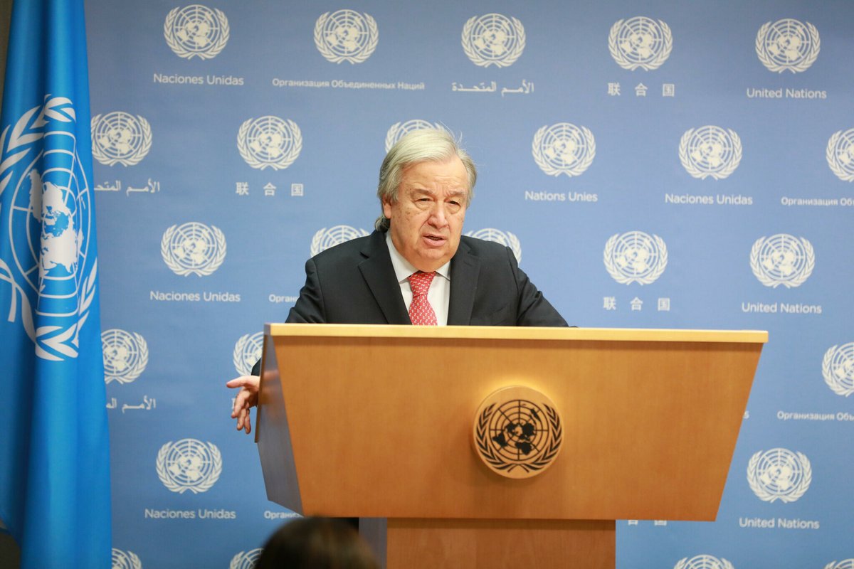 le_Parisien's tweet photo. 💬 «La situation à Gaza est épouvantable et apocalyptique»

Cette nouvelle alerte vient du secrétaire général des Nations unies, Antonio Guterres, qui dénonce un «effondrement total de notre humanité commune»

➡️ https://t.co/TnNPQpKrwO https://t.co/xm1xZB0Xie