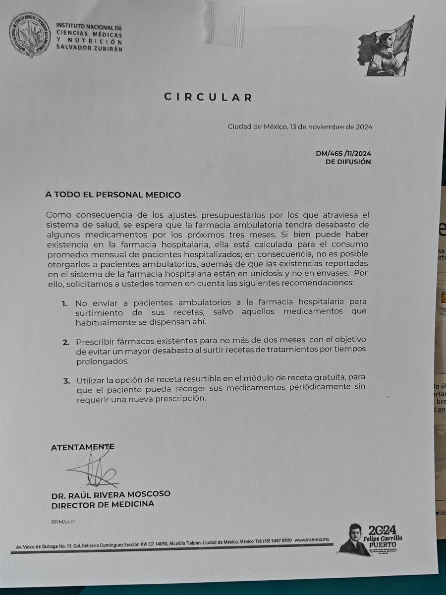 StratCons's tweet photo. Hubo un tiempo en que los Institutos Nacionales de Salud eran la joya de la corona del sistema de salud de México.  Con especialistas e investigadores de clase mundial, dotados de las más modernas herramientas para el beneficio de los pacientes. 
Hoy... esto.
👇🏻 https://t.co/qErdvUO1W9