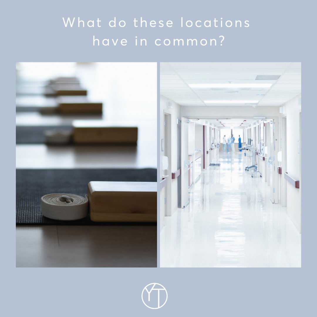What do Yoga Studios and Clinical Environments such as hospitals have in common? They are both provide spaces for Yoga.
The environment in which a Yoga teacher and Yoga therapist work highlights some of their key differences. yogatherapyinstitute.com.au/blog/differenc…