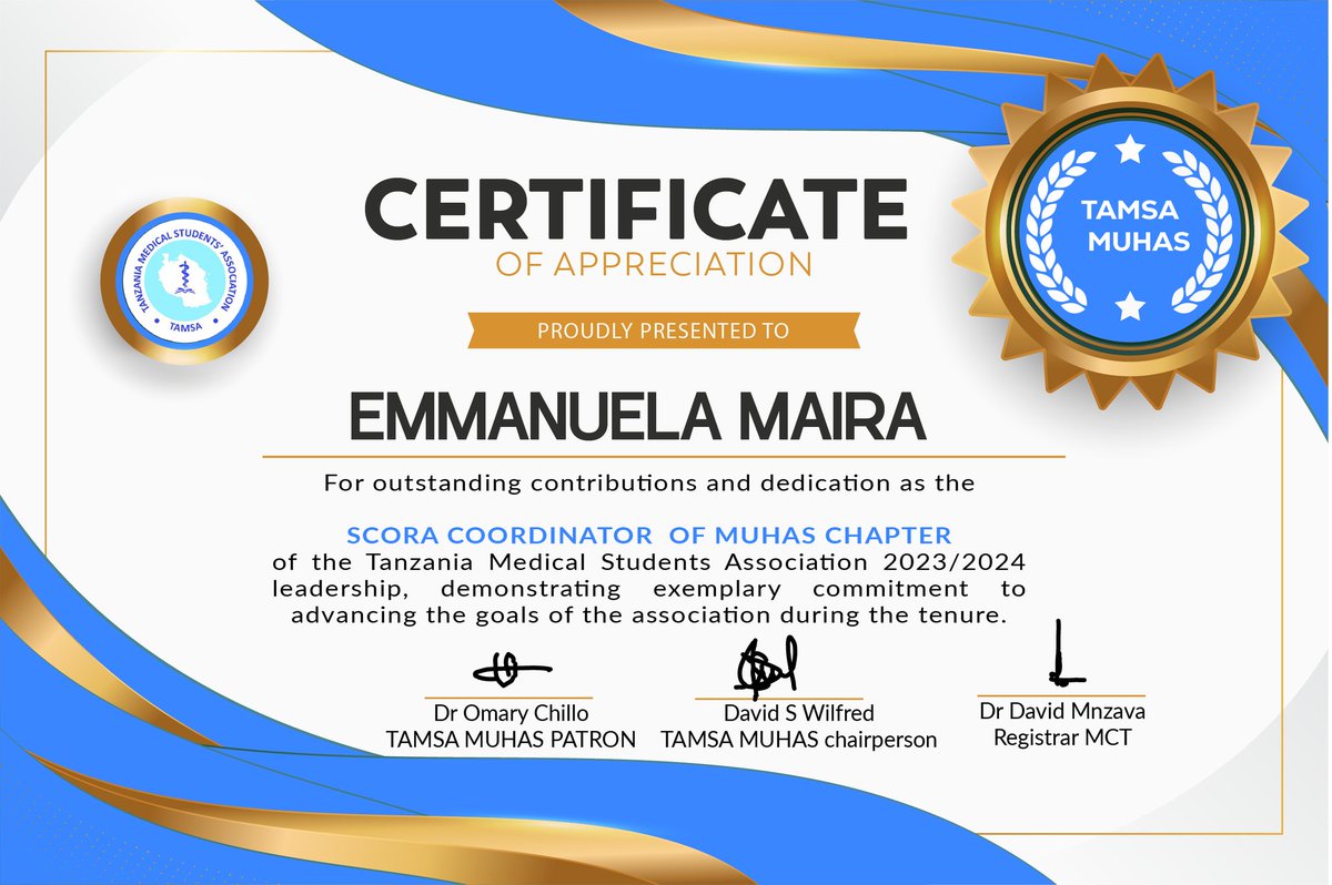 Psalms 32:8 NIV
[8] I will instruct you and teach you in the way you should go; I will counsel you with my loving eye on you.

The journey wasn’t easy, but I thank God for it and for the people who supported me throughout🥰.
TAMSA COMMITTED TO SERVE 🥳🔥