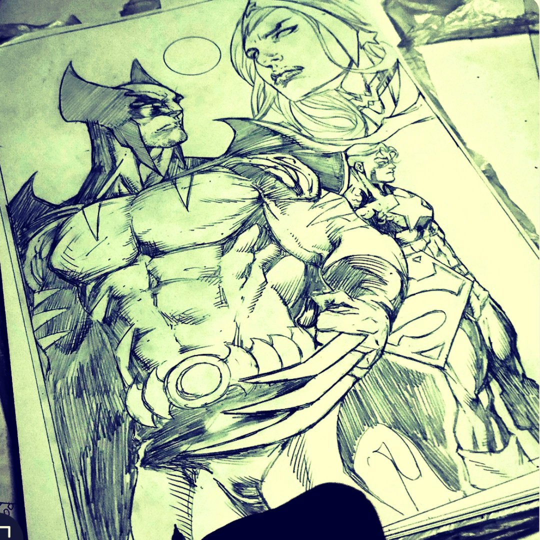 AldirRocha3's tweet photo. Amalgam Comics Trinity Art by Aldir Rocha #amalgamcomics #amalgamacomics #dccomics #arte #desenho #artwork #drawwork #drawing #comics #gibi #HQ #bandadesenhada #darkclaw #Wolverine #foryou https://t.co/eayXlAgOtp