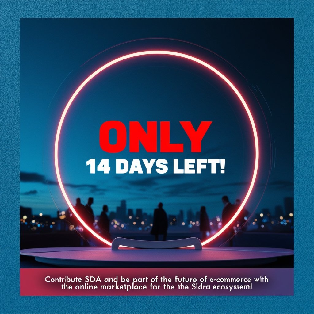 ishaq_a_yusuf's tweet photo. π Only 14 Days Left! π
Be part of the future of e-commerce! Contribute your SDA today and join the Sidra Ecosystem's groundbreaking Online Marketplace. πβ¨
π https://t.co/IERLxwHOlhβ¦
#SidraEcosystem #SDAMarketplace #ECommerceFuture #InnovateWithSDA
#SidraStart https://t.co/FZbMqvs4Uh