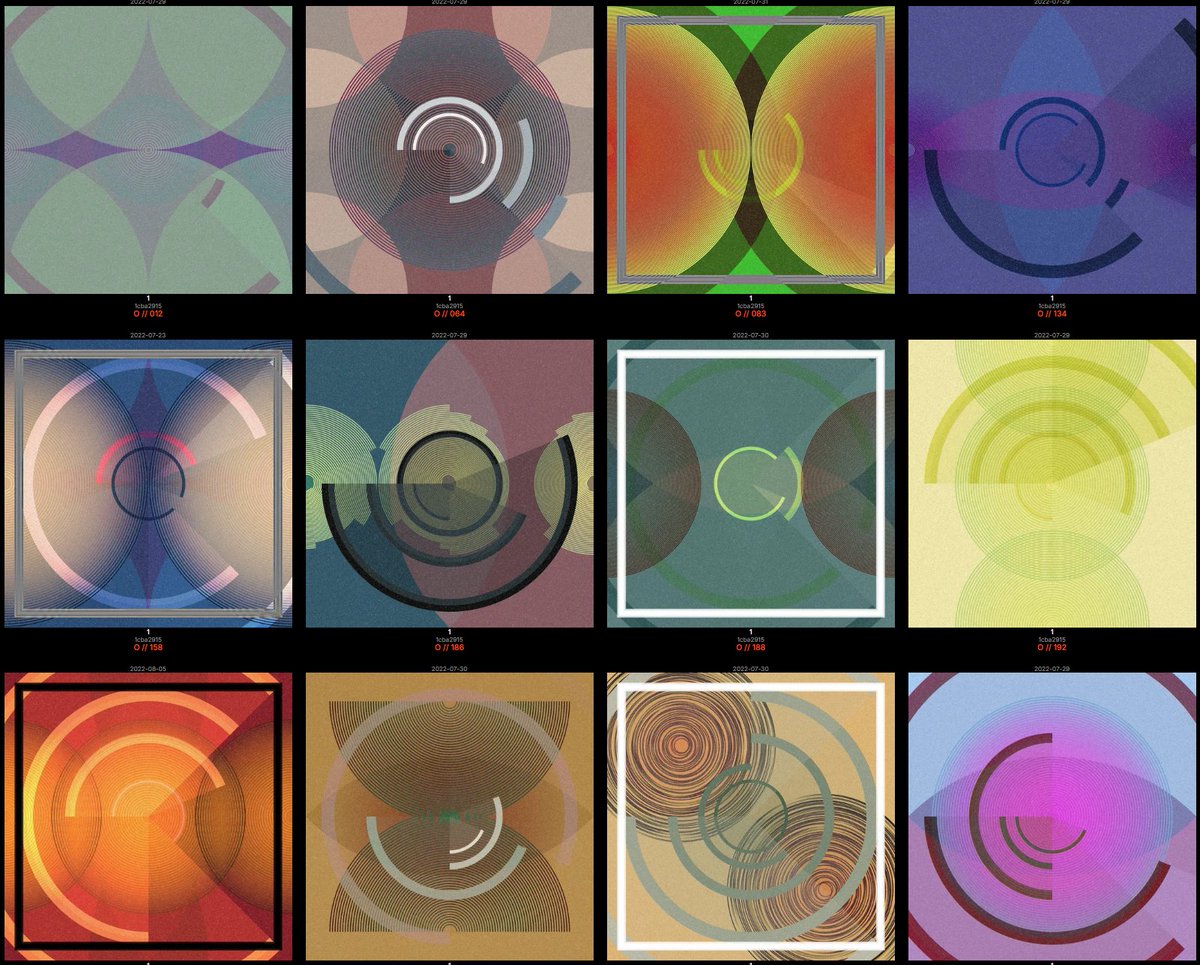 ArthurKLektre's tweet photo. Picked up a few more "O" pieces from @autrecoeur off of collection offers. Here is the current collection: #onchainart #onchain https://t.co/8bqtMO21m0