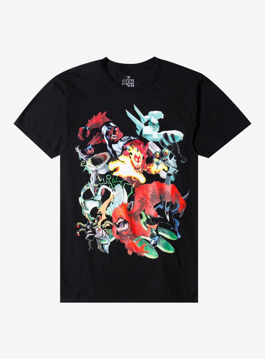 Hot Topic has two Ben 10 shirts featuring the art of Andrew Robinson!
