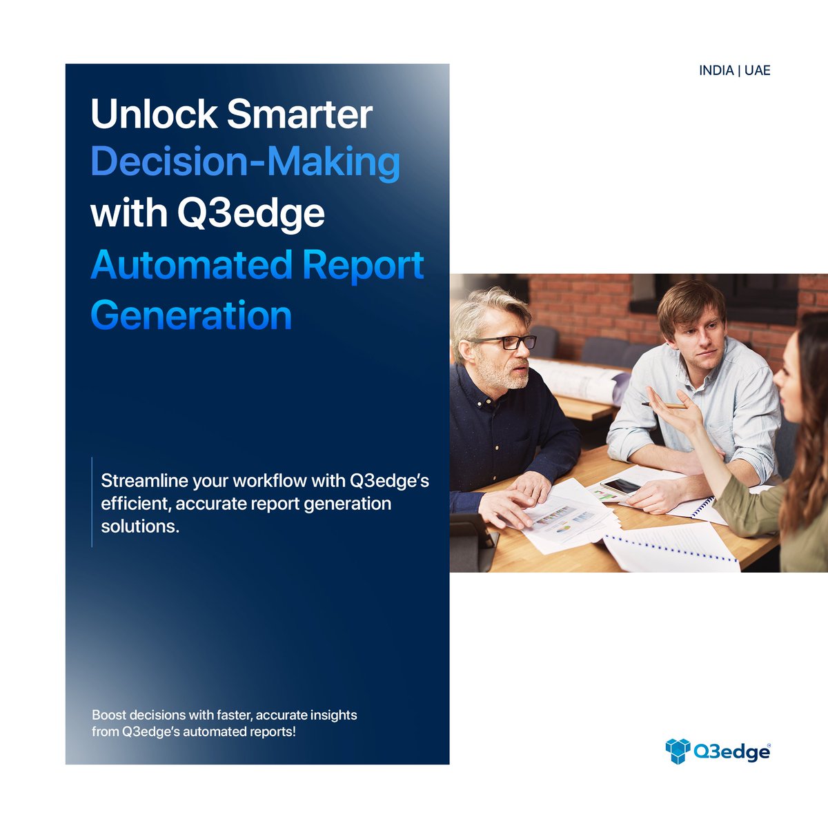 Q3edgeofficial's tweet photo. Transform your data into actionable insights with Q3edge’s automated report solutions! 

🚀 Say goodbye to manual tasks, reduce errors, and make smarter decisions, faster. 

💡 Boost performance and stay ahead with automation. 
🔥 Let us help you achieve your goals faster! ⚡ https://t.co/d4GzguSkNV
