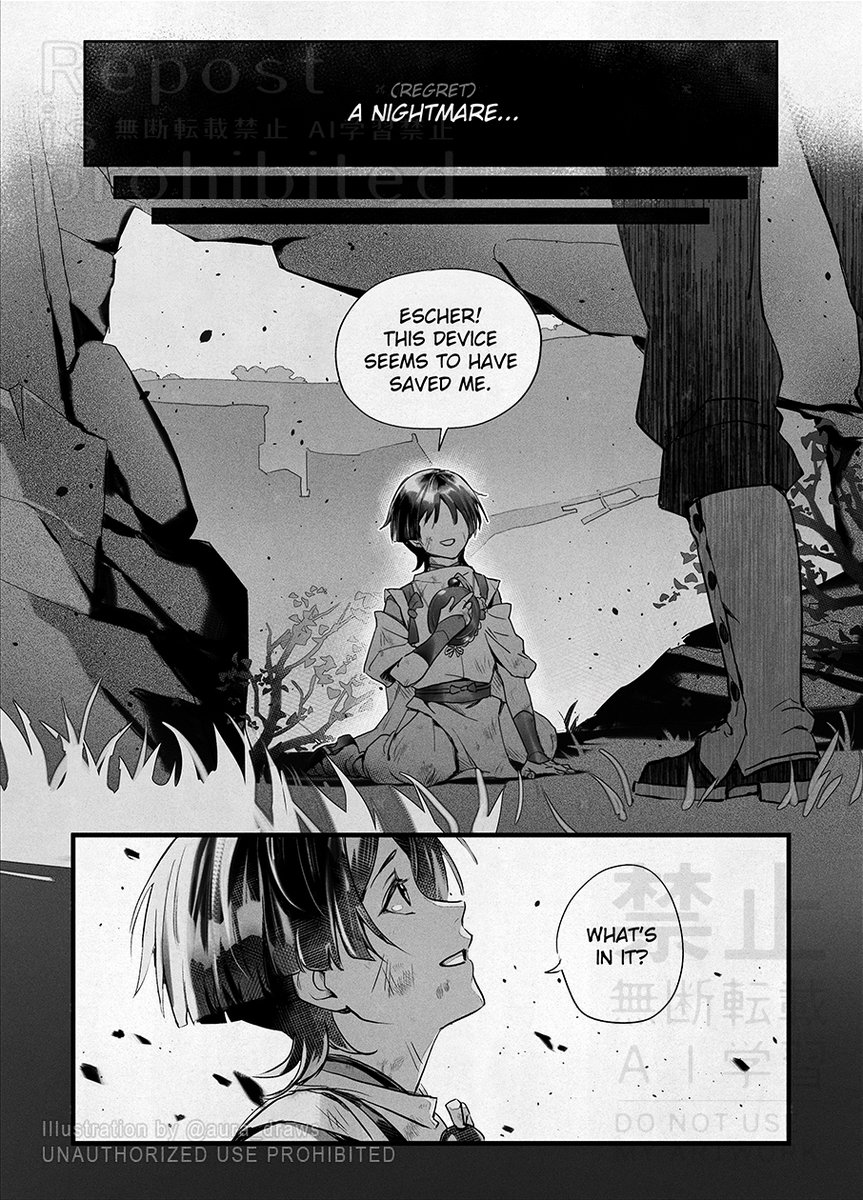 aura_draws's tweet photo. Closure [Part 1/5]
In which Wanderer addresses a past regret.

(will update this thread as I complete the pages. Thanks for your patience 🙏)
<-- <-- <-- read RIGHT to LEFT <-- <-- <-- https://t.co/2GmZVmbipU
